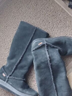 Rocket Dog Tall Black Suede Winter Boots
